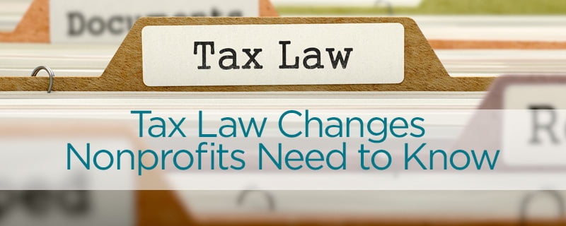 Tax Law Changes - Nonprofit CPA firm